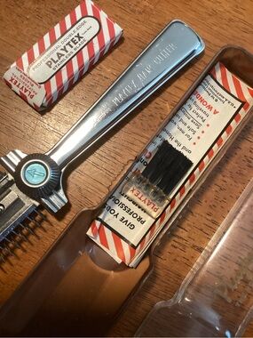 Playtex Silver and Brown Metal Hair Cutter with Blade Packs